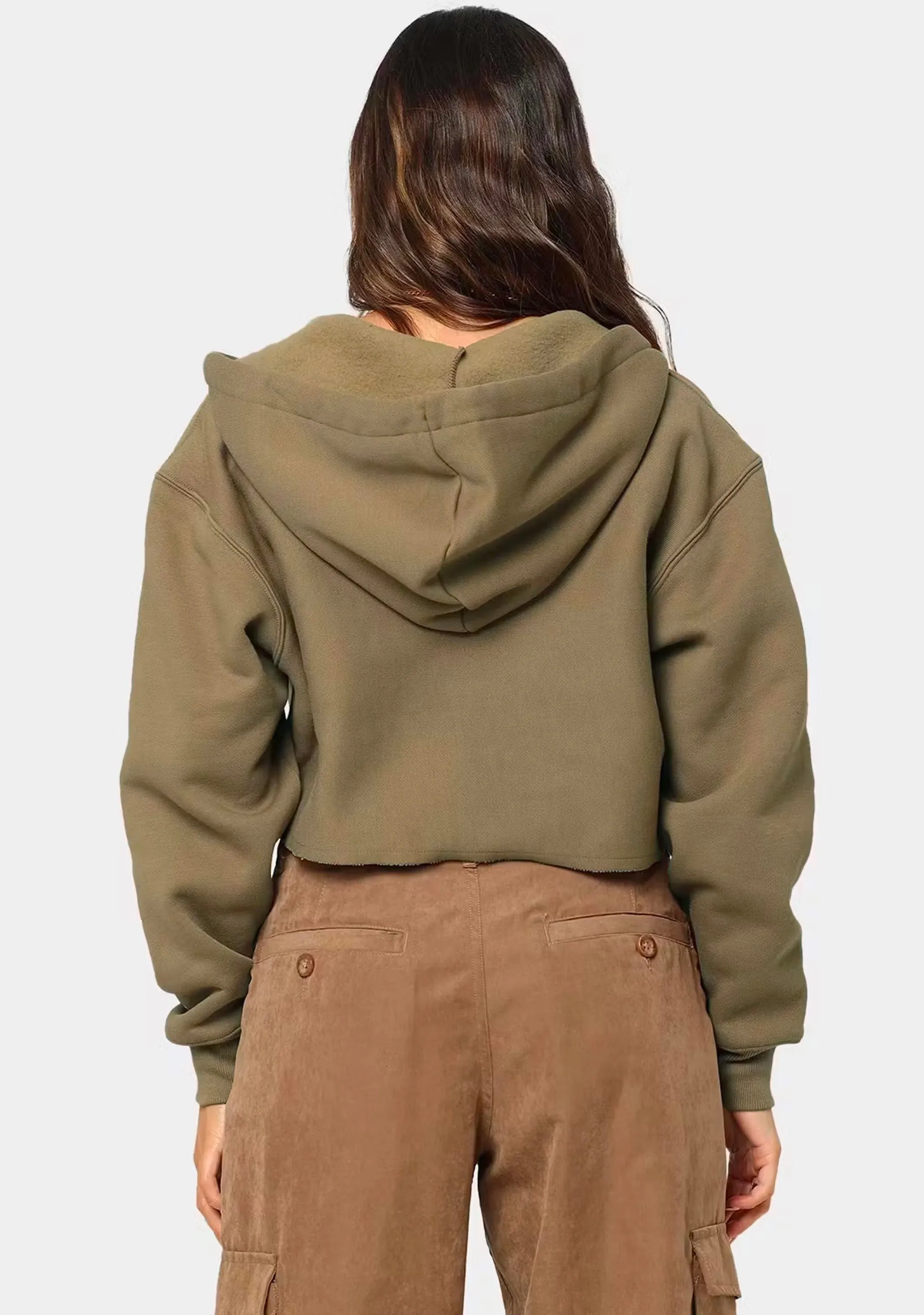 Champion Women's Reverse Weave Split Crop Hoodie